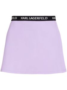 Karl Lagerfeld paréo à bande logo - Violet