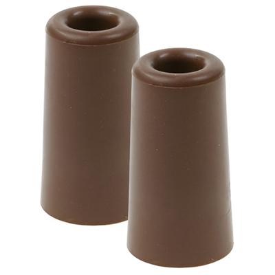 Benson Deurbuffers / deurstoppers - 2x - bruin - rubber - 75 x 40 mm - deurstop