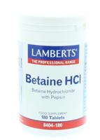 Lamberts Betaine HCL 324mg/Pepsine 5mg