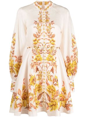 ZIMMERMANN robe courte Vacay à fleurs - Rose