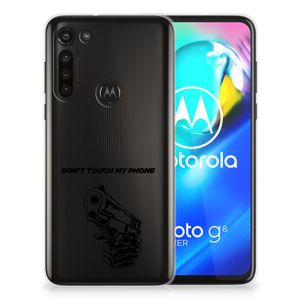 Motorola Moto G8 Power Silicone-hoesje Gun Don't Touch My Phone