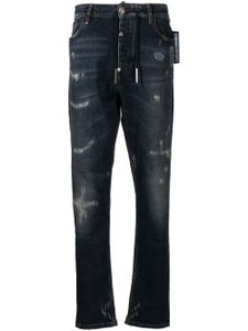 Philipp Plein jean slim à taille basse - Bleu