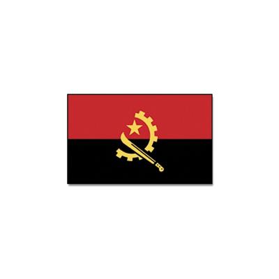 Vlag Angola - 90 x 150 cm - landen thema - supporter/fan decoratie artikelen