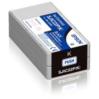 Originele inkt cartridge Epson SJIC22P Zwart