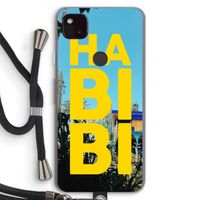 Habibi Majorelle : Pixel 4a 5G Transparant Hoesje met koord