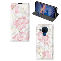 Nokia 5.4 Smart Cover Lovely Flowers - thumbnail