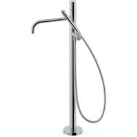 Vrijstaande badkraan Tres Study Exclusive | Hoogte uitloop 67.4 cm | Draaibare uitloop | Mengkraan | Rond | Chroom
