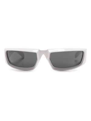 Prada Eyewear lunettes de soleil à monture rectangulaire - Blanc