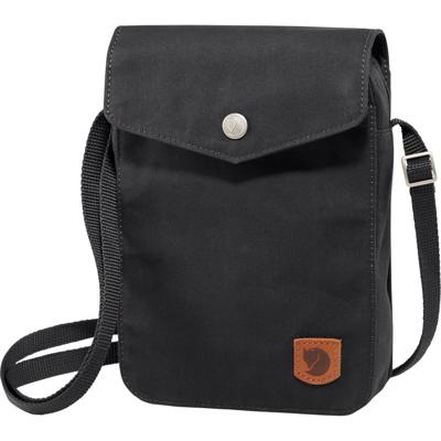 Fjallraven Greenland Pocket Schoudertas Black OneSize Fjallraven Greenland Pocket Schoudertas Black OneSize