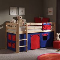 Gordijn Charlie Blauw/Rood