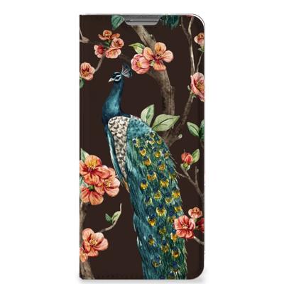 OPPO Find X5 | Hoesje maken | Pauw met Bloemen OPPO Find X5 | Hoesje maken | Pauw met Bloemen