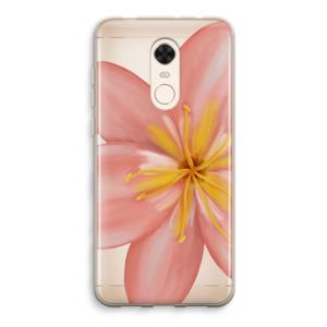 Pink Ellila Flower: Xiaomi Redmi 5 Transparant Hoesje