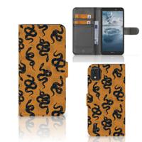 Telefoonhoesje | Met pasjeshouder | voor Nokia C2 2nd Edition Snakes