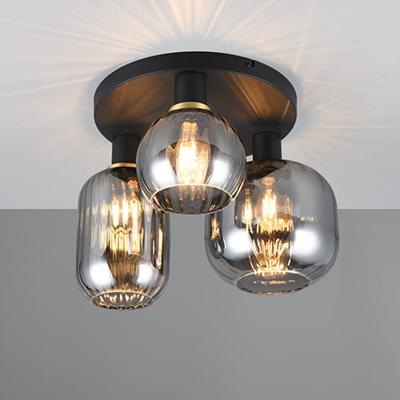 Trio Trendy plafondlampDiva met smoke glas - 619800332