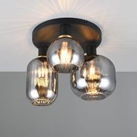 Trio Trendy plafondlampDiva met smoke glas - 619800332