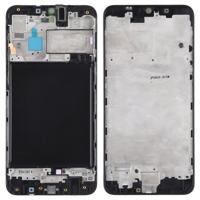 Front behuizing LCD frame bezel Plate voor Galaxy A10 (zwart)