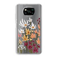 Painted wildflowers: Xiaomi Poco X3 Pro Transparant Hoesje