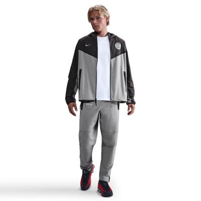 Nike Paris Saint-Germain Tech Fleece Trainingspak Woven 2025-2026 Antraciet Grijs Zilver Zwart