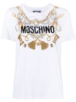 Moschino t-shirt à logo imprimé - Blanc - thumbnail