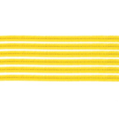 Chenilledraad - 10x - geel - 50 cm - hobby/knutsel materialen