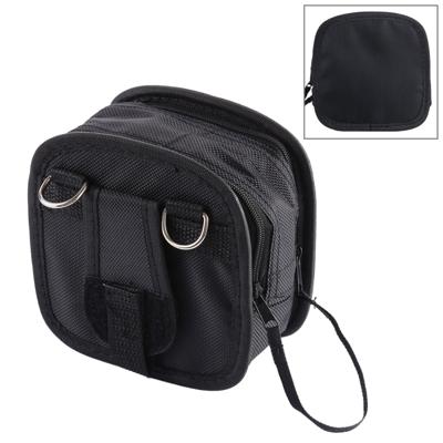 9PCS nylon filter bag met riem maat: 14 × 12 × 6cm (zwart)