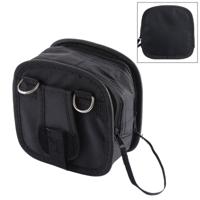 9PCS nylon filter bag met riem maat: 14 × 12 × 6cm (zwart)