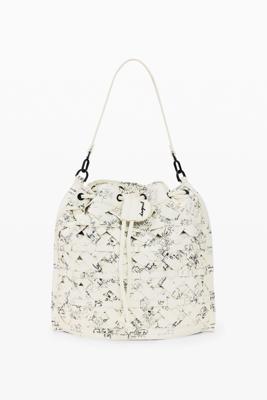 Middelgrote rugzak met lettering - WHITE - U