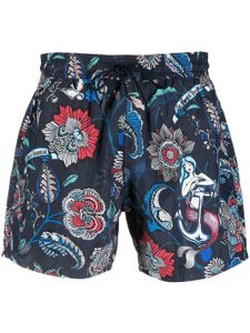 ETRO short de bain à fleurs - Bleu