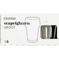 Blokker stapelglazen groot - set van 6 - 28cl - thumbnail