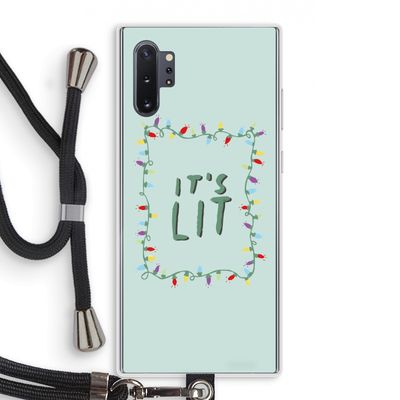 It's Lit: Samsung Galaxy Note 10 Plus Transparant Hoesje met koord