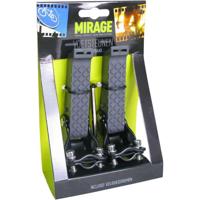 Voetsteunen Mirage met rubber riem - montage op de achtervork