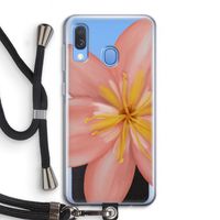 Pink Ellila Flower: Samsung Galaxy A40 Transparant Hoesje met koord Pink Ellila Flower: Samsung Galaxy A40 Transparant Hoesje met koord