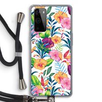Tropisch 2: OnePlus 9 Pro Transparant Hoesje met koord