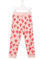 Stella McCartney Kids pantalon de jogging en coton à imprimé graphique - Rose - thumbnail