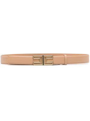 Elisabetta Franchi ceinture à boucle logo - Tons neutres