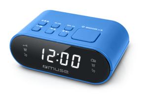 Muse M-10 BL Wekkerradio VHF (FM), FM Wekfunctie Blauw