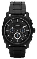 Fossil FS4552 Horloge Machine Chronograaf staal zwart 45 mm