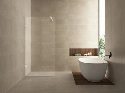 Less inloopdouche 120 x 200 cm nano helder glas/mat wit Wiesbaden