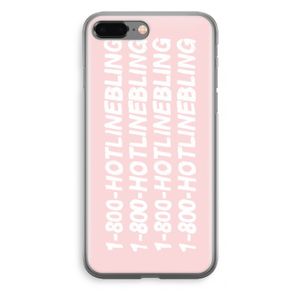 Hotline bling pink: iPhone 8 Plus Transparant Hoesje
