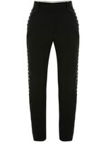 Alexander McQueen pantalon slim à détails d'œillets - Noir - thumbnail