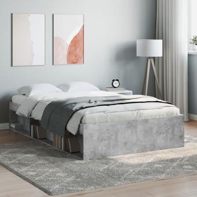 Bedframe betongrijs 120x190 cm