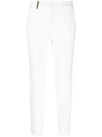 Peserico pantalon à boucle ornée de cristaux - Blanc