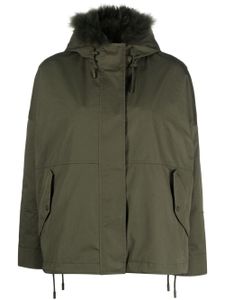 Yves Salomon parka réversible à capuche - Vert