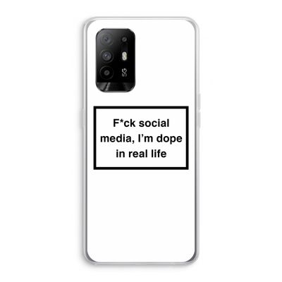 I'm dope: Oppo A95 5G Transparant Hoesje