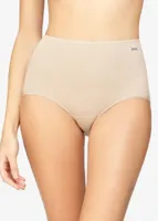 Dames Taille slip 23628 - Badstof kruisje - dames onderbroek, ondergoed - zwart, wit, huidskleur - XL | Dames slip - Onderbroek - Ondergoed - XL - - thumbnail