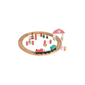 Egmont Toys Treinbaan hout met trein en figuurtjes 45x45 cm