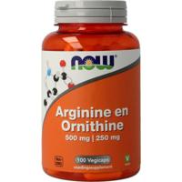 NOW Arginine & Ornithine 500/250 mg