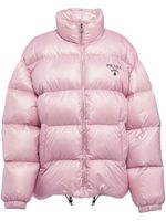 Prada veste Re-Nylon à capuche - Rose