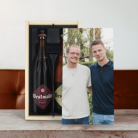 Bier in bedrukte kist - Westmalle Dubbel & Tripel