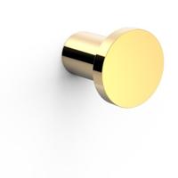 Handdoek haak Max | Wandmontage | 3 cm | Enkel haaks | 24k Goud glans